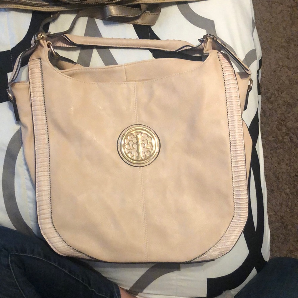 Large light pink purse